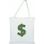 Dolar Baskılı Bez Çanta - Dolarlı Çanta