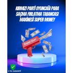 Dolar Boyutunda Kâğıt Atışı Yapan Pil ile Çalışan Oyuncak Tabanca - 000-Siyah - 30 * 30