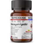 Dolar Kimya Potasyum Iyodür | 100 Gram (Honeywell Pharma Grade, Potassium Iodide, Ekstra Saf >=98,5 %) - Beyaz - Tanecik - Toz