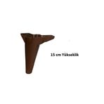 dolaylaryapimarket Plastik Ayak Zirve Model (Ceviz Beyaz Siyah12-15-20 cm) Kanepe Dolap Puf Berjer Tv Ünitesi Ayağı