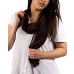 DOLCE ABBRACCIO by RiemTEX Kadın Şal Primavera Şal & Bezler Şal Şal & Bez Şifon Pashmina Yazlık İlkbahar için Tüm Yıl XXL Bez Kadın Şal Çok Fonksiyonlu Şifon Şifon Be koyu kahverengi 170 x 70 cm