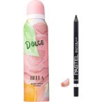 Dolce Bella Body Spray For Women Deodorant 150 ml + Pastel Siyah Sürme Kalem 320