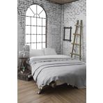 Dolce Bonita Home 200x220 cm Gri Ponponlu Pike Çift Kişilik Battaniye