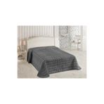 Dolce Bonita Home Wellsoft Accordıon Battaniye 200X220 Antrasit - Uyku Bandı Hediyeli