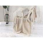 Dolce Bonita Home Yün Tv Battaniye 130X170 Bohem - 130 x 170 cm - Bej - Krem