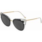 DOLCE & GABBANA 4340 675/87 51 Unisex Güneş Gözlüğü - Siyah