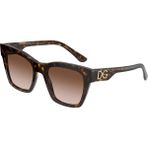 Dolce & Gabbana Dg 4384 53 502/13 Dolce & Gabbana Kadın Güneş Gözlüğü - Kahverengi