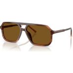 Dolce & Gabbana Dg 4541 348183 59 - Erkek Güneş Gözlüğü Polarize Cam - Koyu Kahverengi