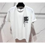 Dolce & Gabbana Dg Logo Işlemeli Baskılı Pamuklu T-Shirt - 001-Beyaz