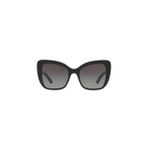 Dolce & Gabbana DG4348 Yuvarlatılmış Kare Siyah Kadın Güneş Gözlüğü