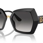 Dolce & Gabbana DG4377 Siyah Siyah Gri Gradyan Kadın Güneş Gözlüğü
