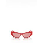 Dolce & Gabbana DG4450 Çekik Kırmızı Kadın Güneş Gözlüğü