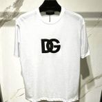 Dolce & Gabbana Dolce&gabbana Dg Göğüs Yazılı T-Shirt - 001-Beyaz