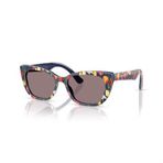 Dolce & Gabbana DX 4427 34357N 49 Cat Eye Çok Renkli Kemik Çocuk Güneş Gözlüğü