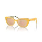Dolce & Gabbana DX 4427 34437J 49 Cat Eye Sarı Kemik Çocuk Güneş Gözlüğü