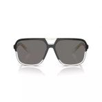 Dolce & Gabbana Erkek Güneş Gözlüğü - Kare Siyah Kemik Çerçeve Gri Polarize Degrade Cam %100 Uv Koruma 0Dg4354 501/81 58
