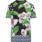 Dolce & Gabbana Flower Print T-Shirt - Çok Renkli - 50