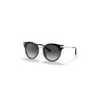 Dolce & Gabbana Kadın Siyah Organik (UV) Cam Çelik Kapalı Çerçeve Oval - Yuvarlak Güneş Gözlüğü Dg4394 3246/8g 50-2