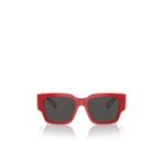 Dolce & Gabbana Kids DX6004 Köşeli Kırmızı Unisex Çocuk Güneş Gözlüğü