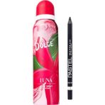 Dolce Luna Body Spray For Kadın Deodorant 150 ml + Pastel Siyah Sürme Kalem 320