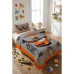 Dolce Mariee Araba Yarışı Temalı Kadife Kumaş Çocuk ve Genç Yatak Örtüsü Seti (2 Parça) TKY0034 - Renkli - 180 x 240 cm