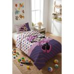 Dolce Mariee Mickey Kadife Kumaş Çocuk Yatak Örtüsü Seti (2 Parça) TKY0023 - Renkli - 180 x 240 cm