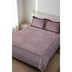 Dolce Mariee Parlak Kadife Kumaş Kapitoneli Çift Kişilik Yatak Örtüsü Seti (3 Parça) CKY0051 - Renkli - 240 x 260 cm