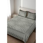 Dolce Mariee Parlak Kadife Kumaş Kapitoneli Çift Kişilik Yatak Örtüsü Seti (3 Parça) CKY0053 - Renkli - 240 x 260 cm