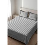 Dolce Mariee Parlak Kadife Kumaş Kapitoneli Çift Kişilik Yatak Örtüsü Seti (3 Parça) CKY0058 - Renkli - 240 x 260 cm