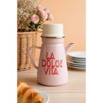 Dolce Vita Bardaklı Emaye Sürahi - Pembe - 1,9 lt