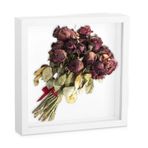 Doldurmak için 3D resim çerçevesi, 20 x 20 cm, 3 cm daha derin nesne çerçevesi, şeffaf akrilik plaka çerçeveli, fotoğraf çerçevesi, çiçekler, fotoğraflar, hatıra parçaları, kendin yap sanat eserleri