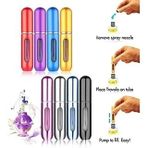 Doldurulabilir Mini Cep Parfüm Şişesi, Taşınabilir Sprey Atomizer, 3 Adet
