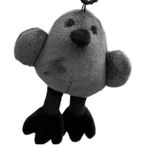 Doldurulmuş Kuş Oyuncak, Çocuklar için Kuş Oyuncakları - Karikatür Komik Sırt Çantası Charm'ı - Taşınabilir Hayvan Peluşları, Postacı Çantaları, Bez Çantalar, Cüzdanlar için Gri Sırt Çantası Dekoru