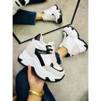 Dolgu Topuklu Kalın Taban Kadın Spor Ayakkabı Sneaker