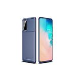 Dolia Samsung Uyumlu Galaxy S20 Kılıf Rugged Armor Karbon Desenli Yüksek Kalite Silikon Negro