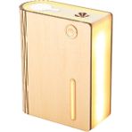 Dolity 320 ml Nemlendirici Kitap Lambası Serin Mist LED Sessiz Aroma Difüzör Başucu Beyaz (Yurt Dışından) - Altın