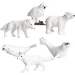 Dolity Minyatürler Arctic Hayvan Model Oyuncaklar Kutup Ayısı Zanaat Aksesuarları Dollhouse (Yurt Dışından) - Renkli