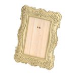 Dollhouse Fotoğraf Çerçevesi, Dollhouse Fotoğraf Çerçevesi DIY 1:12 Minyatür Dollhouse Süs Aksesuarları Dollhouse Dekorasyon Için Dollhouse Fotoğraf Çerçevesi Oyun Evi Oyuncaklar (Altın)