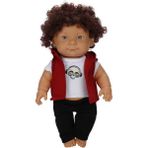 Dollz'n More 35 cm Kurukafa Tişörtlü Curly Bebek