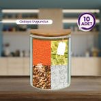 Dolpak Kavanoz Görünümlü PE Gıda Saklama Poşeti 700 ml BPA’sız Sızdırmaz 15x22 cm 10’lu Set