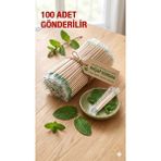 Dolphin 100 Adet Mentollü Jelatinli Ahşap Kürdan - Tek Kullanımlık Hijyenik Ambalajlı