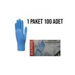 Dolphin 100 Adet Pudrasız L Mavi Nitril Muayene Eldiveni