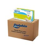 Dolphin 20 Adet 100'lü Paket Koli Tek Kullanımlık Lateks Beyaz Pudralı Large Muayne Eldiveni