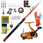Dolphin 210Cm 50-150Gr- Remixon Mini 1000 Spin Atçek Yemli Kıyı Çocuk Olta Takımı Seti