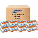 Dolphin Beyaz Lateks Eldiven Pudrasız S 20 Pk x 100 Adet Koli