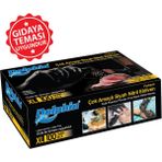 Dolphin Çok Amaçlı Siyah Nıtrıl Eldiven 100 Adet Gıdaya Uygun ve Lateks İçermeyen - XL
