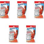 Dolphin Kırmızı Small Boy Küçük 7-7,5 5 Paket Lateks Bulaşık Temizlik Eldiveni