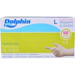 Dolphin Lateks Muayene Eldiveni Pudralı L Beden
