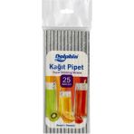 Dolphin Metalize Gold Silver 25'li Kağıt Pipet