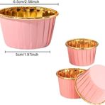 Dolphin Muffin Kagit Karton Altin Beyaz Cupcake Kek Kalibi Kapsulu Kabi - 25 Adetlik 5 Paket